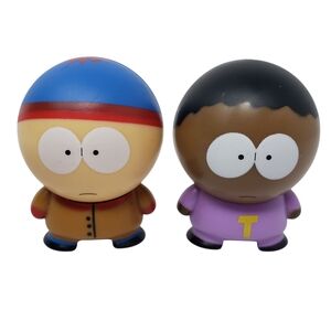 South Park Stan Trophy Plastic Toy Figures Set of 2